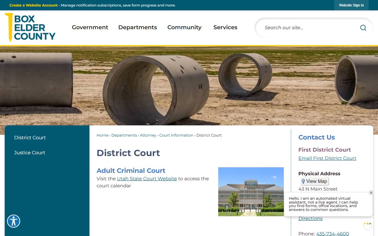 Box Elder County divorce records - District Court